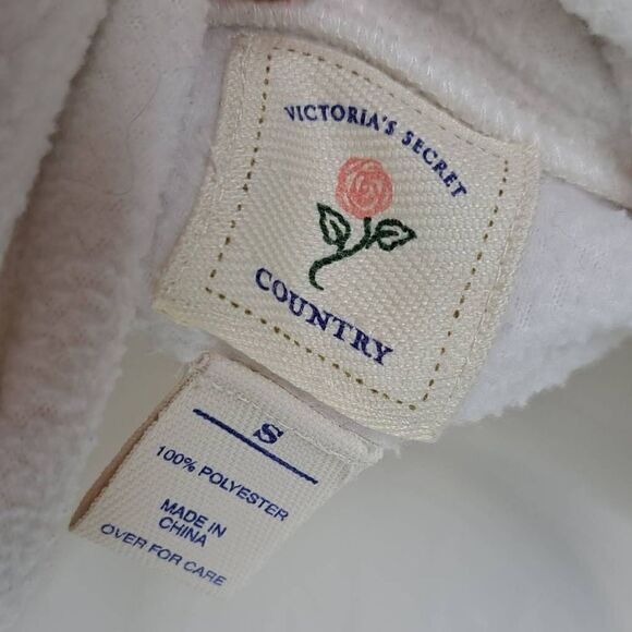 Victoria's Secret Country Vintage 90s Oversized Fleece Pullover size Small RARE - Picture 4 of 6